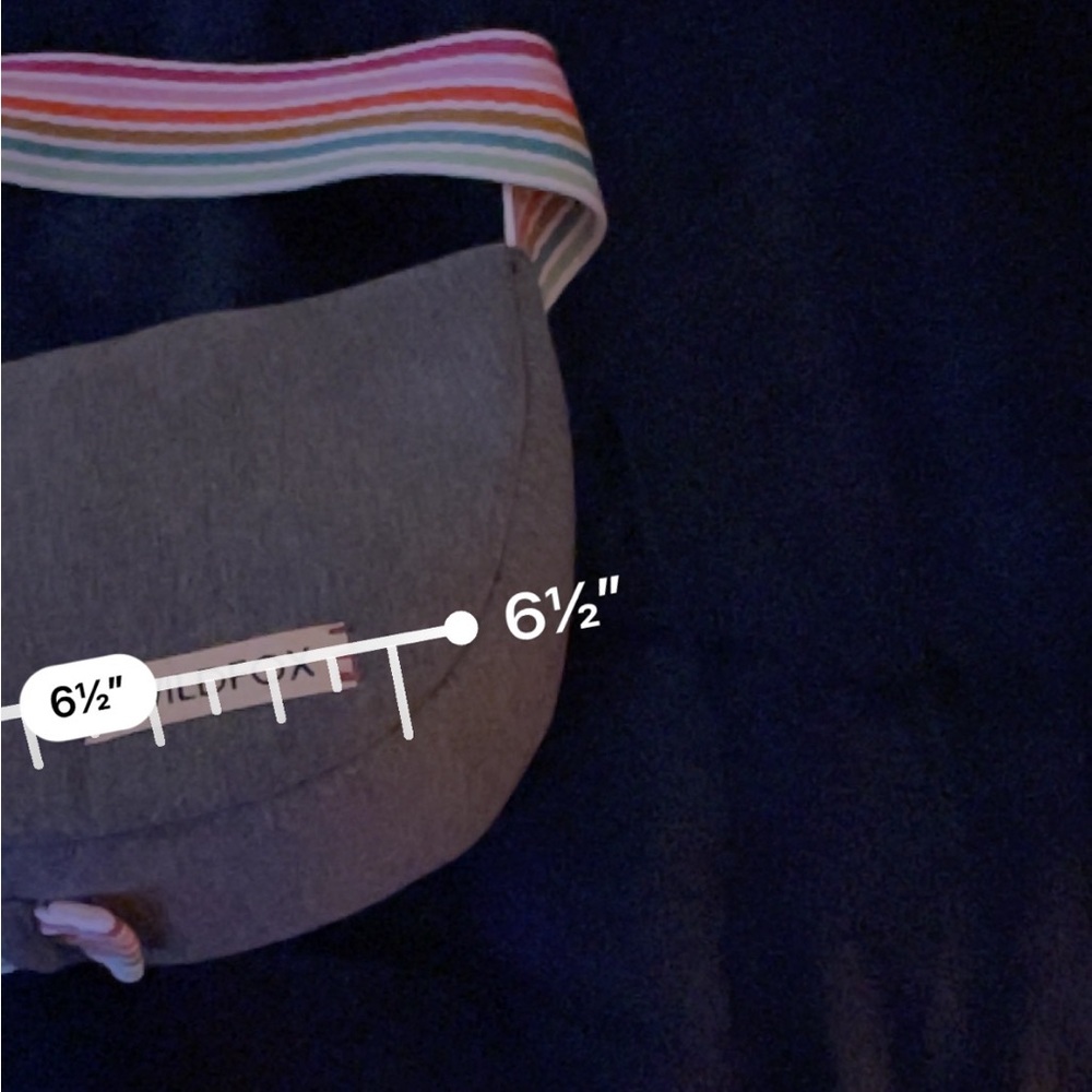 Wildfox Gray Bag with Vibrant Rainbow  Strap - Picture 8 of 13